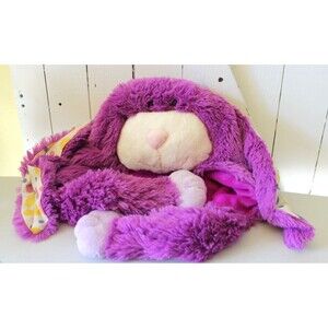 MY PILLOW PETS  PLUSH PURPLE  BUNNY HAT KIDS NEW